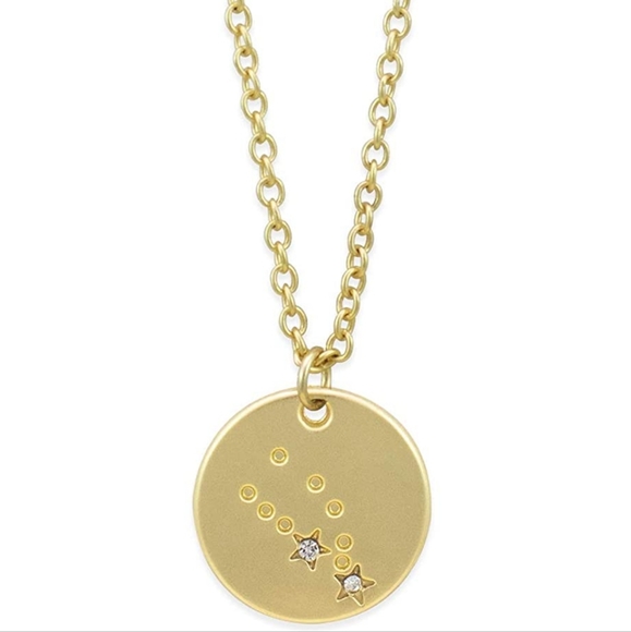 Lucky Feather Zodiac Necklace - 14K Gold-Dipped Constellation Pendant Necklace - Picture 4 of 5